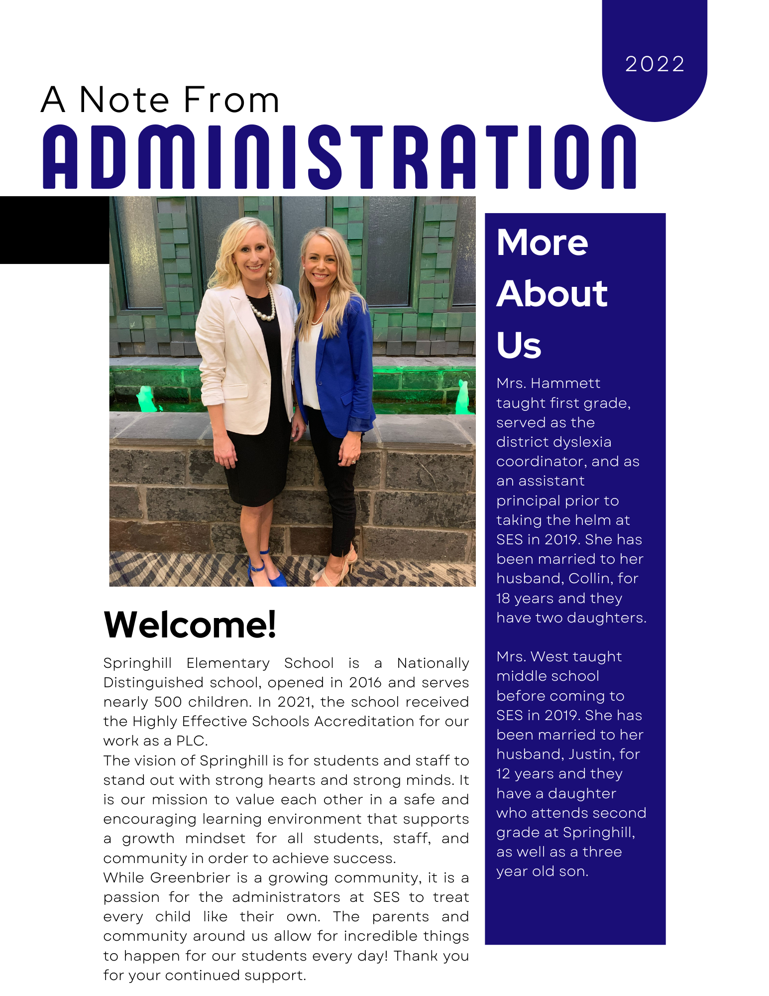 A note from admin